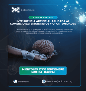 Webinar Gratuito: Inteligencia Artificial Aplicada al Comercio Exterior: Retos y Oportunidades